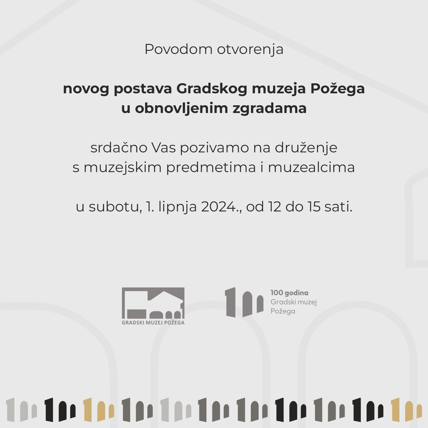 Gradski muzej Požega poziva Vas na otvorenje novog postava
