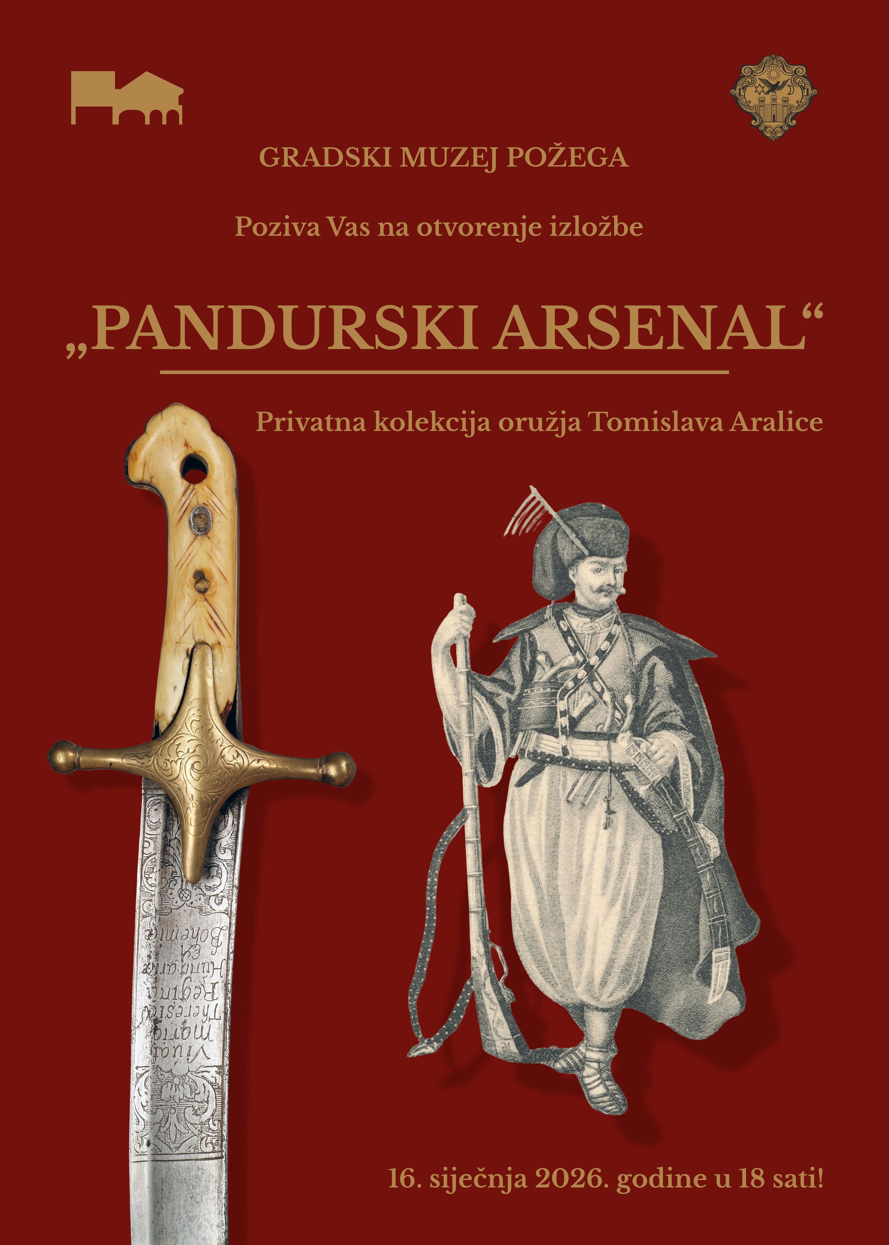 „Pandurski arsenal“ u Gradskom muzeju Požega: Izložba koja oživljava vojnu moć baruna Trenka